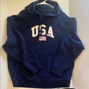 Men's Navy Blue USA Hoodie